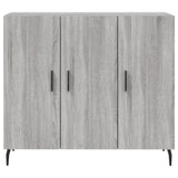 Sonoma graues Sideboard 90x34x80 cm, Holzwerkstoff