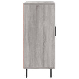 Sonoma graues Sideboard 90x34x80 cm, Holzwerkstoff