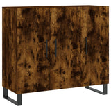 Buffet chêne fumé 90x34x80 cm bois d'ingénierie