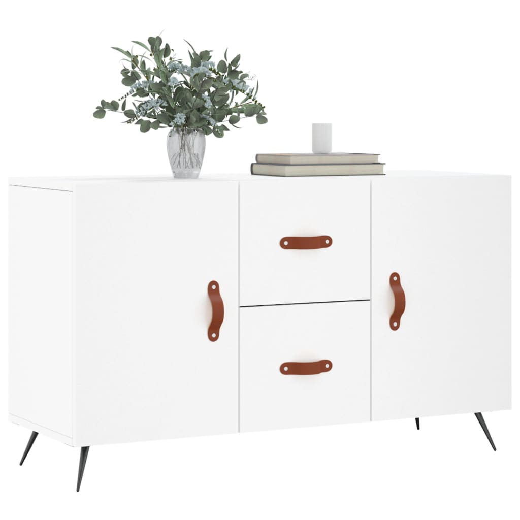 Buffet blanc 100x36x60 cm bois d'ingénierie