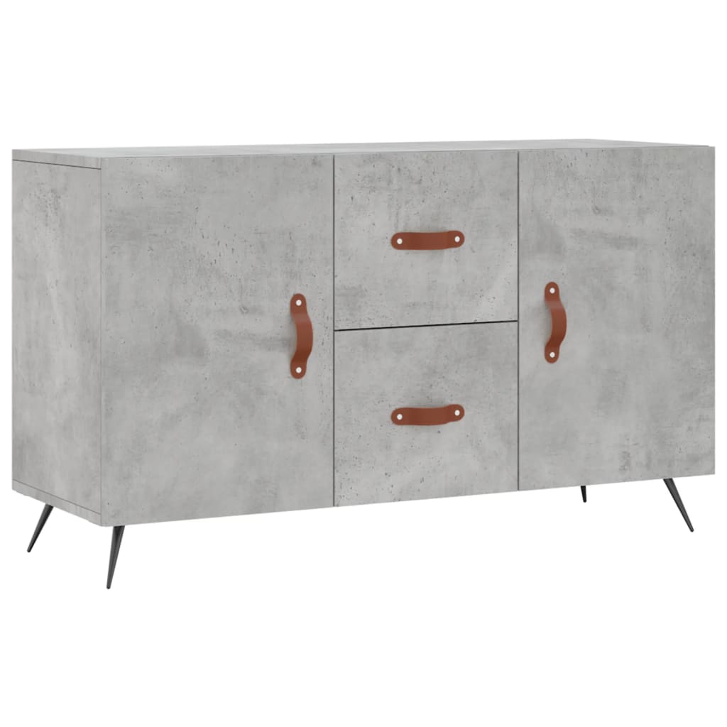 Concrete gray sideboard 100x36x60 cm engineered wood