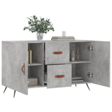 Concrete gray sideboard 100x36x60 cm engineered wood