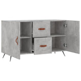 Concrete gray sideboard 100x36x60 cm engineered wood