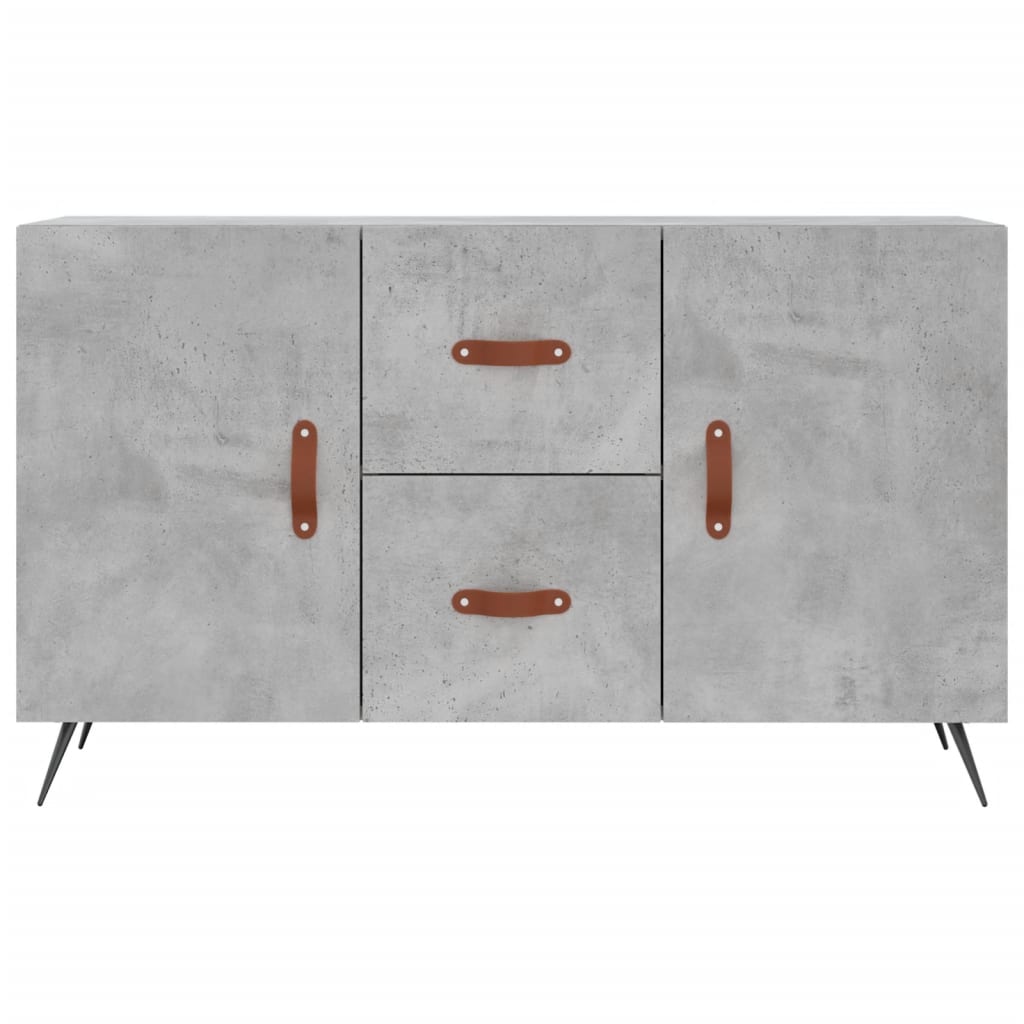 Concrete gray sideboard 100x36x60 cm engineered wood