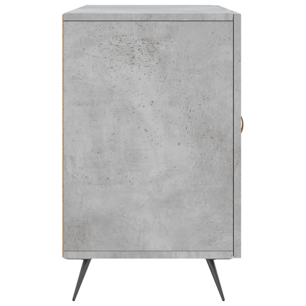 Concrete gray sideboard 100x36x60 cm engineered wood