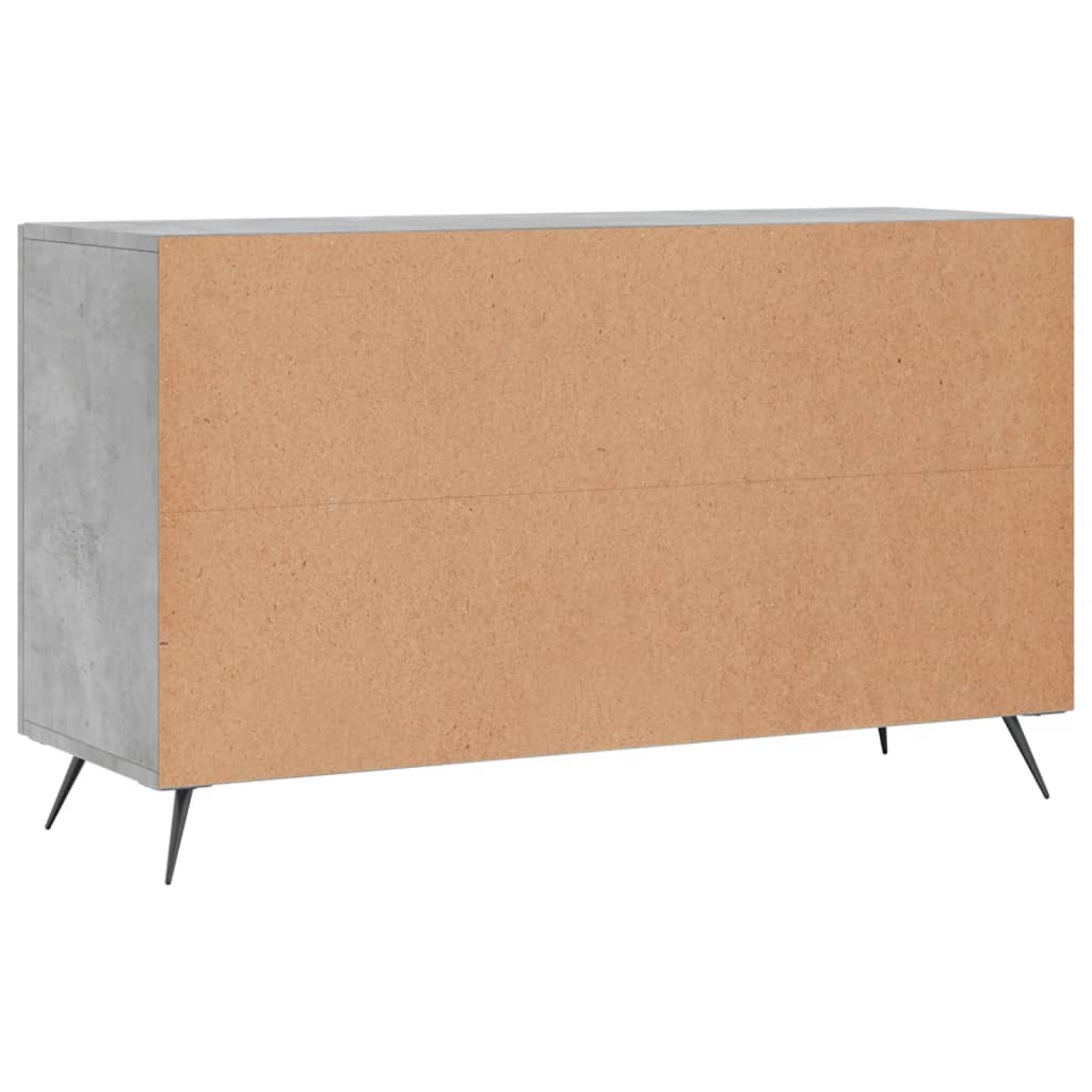 Concrete gray sideboard 100x36x60 cm engineered wood