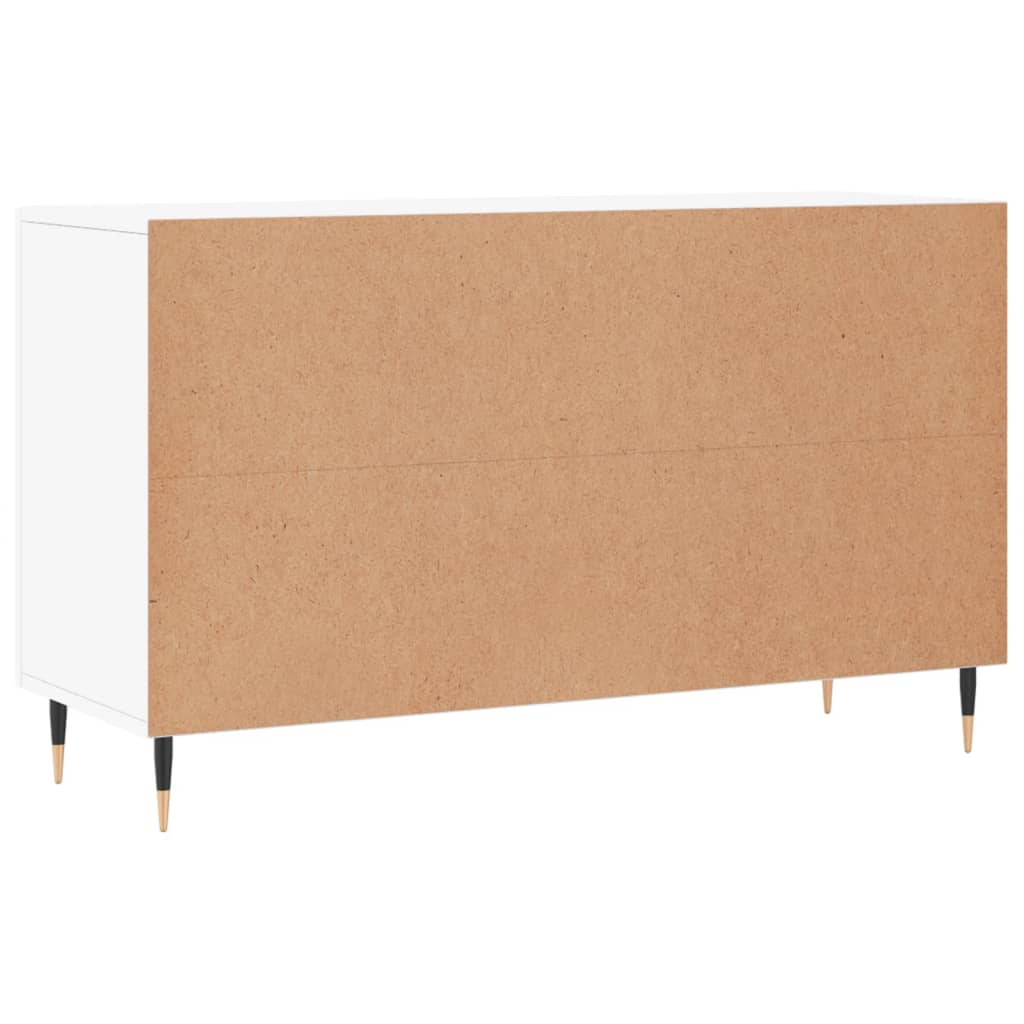 Weißes Sideboard 100x36x60 cm aus Holzwerkstoff