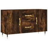 Smoked oak sideboard 100x36x60 cm engineered wood