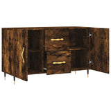 Smoked oak sideboard 100x36x60 cm engineered wood