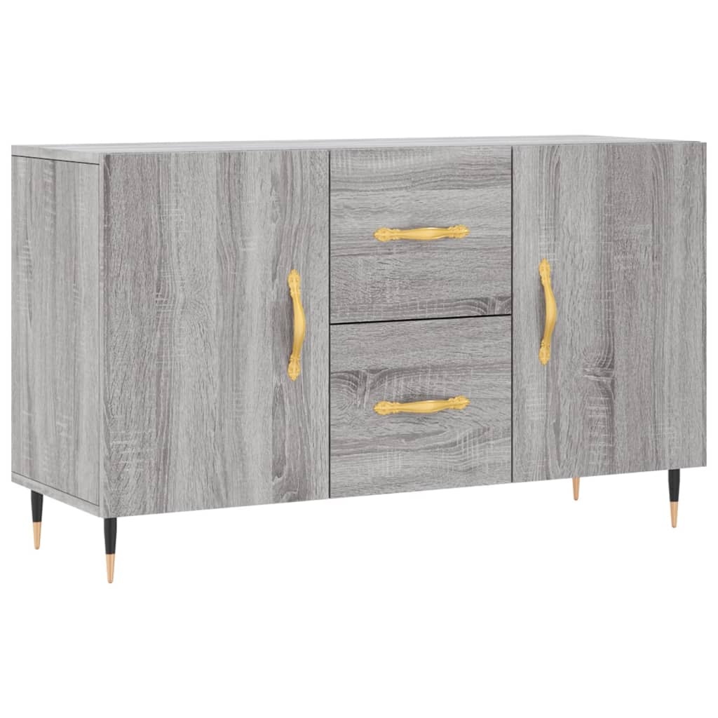 Buffet sonoma gris 100x36x60 cm bois d'ingénierie