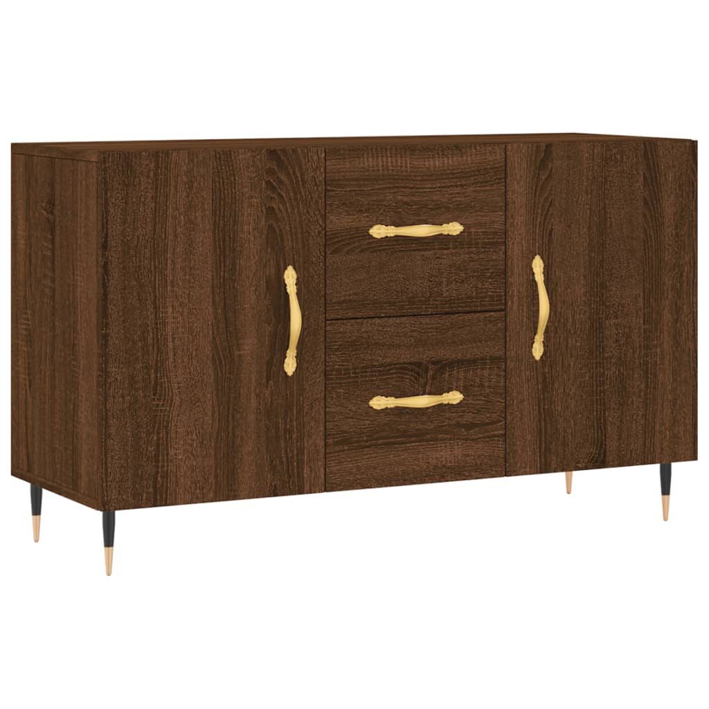 Sideboard aus brauner Eiche, 100 x 36 x 60 cm, Holzwerkstoff