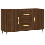 Brown oak sideboard 100x36x60 cm engineered wood