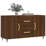 Sideboard aus brauner Eiche, 100 x 36 x 60 cm, Holzwerkstoff