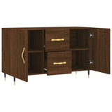 Sideboard aus brauner Eiche, 100 x 36 x 60 cm, Holzwerkstoff