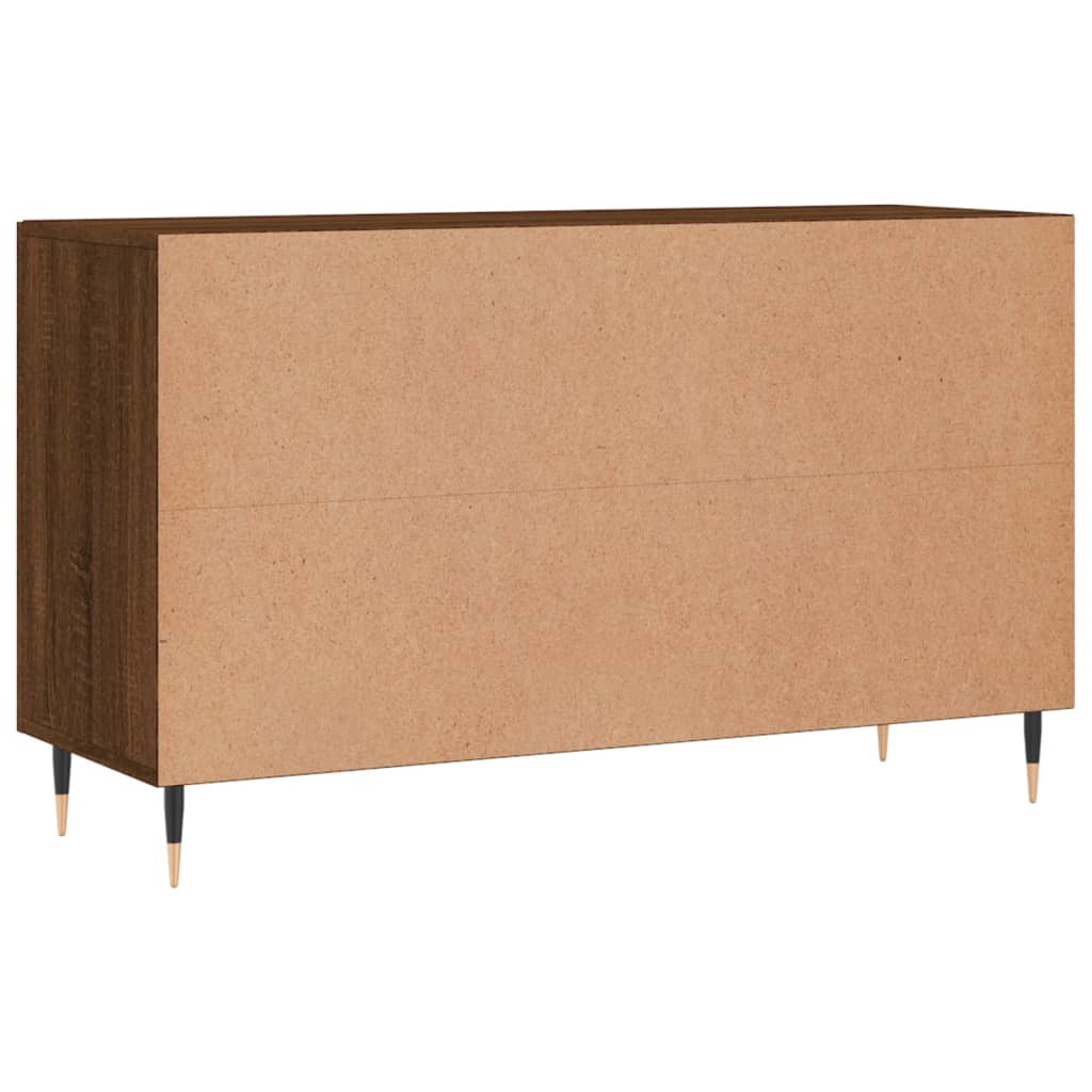 Brown oak sideboard 100x36x60 cm engineered wood