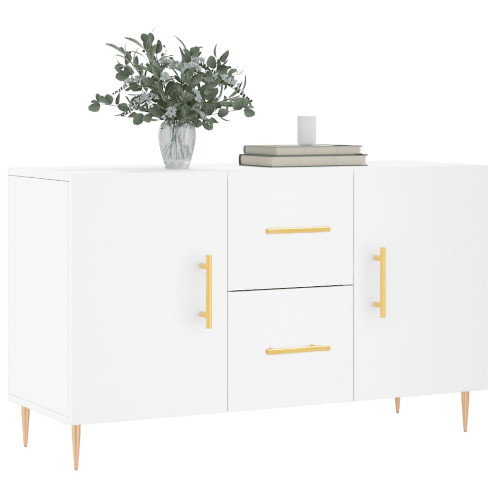 Weißes Sideboard 100x36x60 cm aus Holzwerkstoff