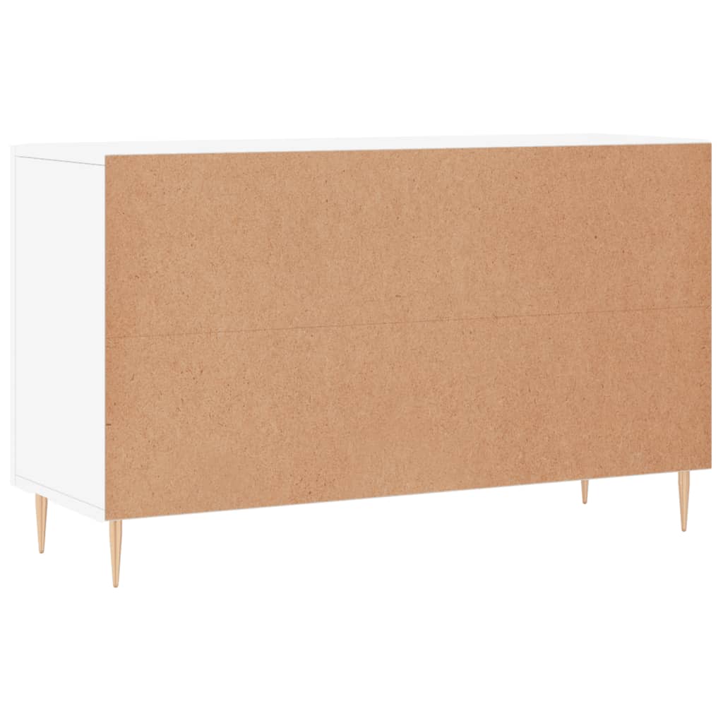 Weißes Sideboard 100x36x60 cm aus Holzwerkstoff