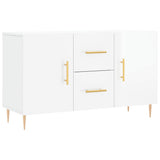 Buffet blanc brillant 100x36x60 cm bois d'ingénierie