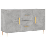 Concrete gray sideboard 100x36x60 cm engineered wood