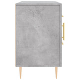 Concrete gray sideboard 100x36x60 cm engineered wood