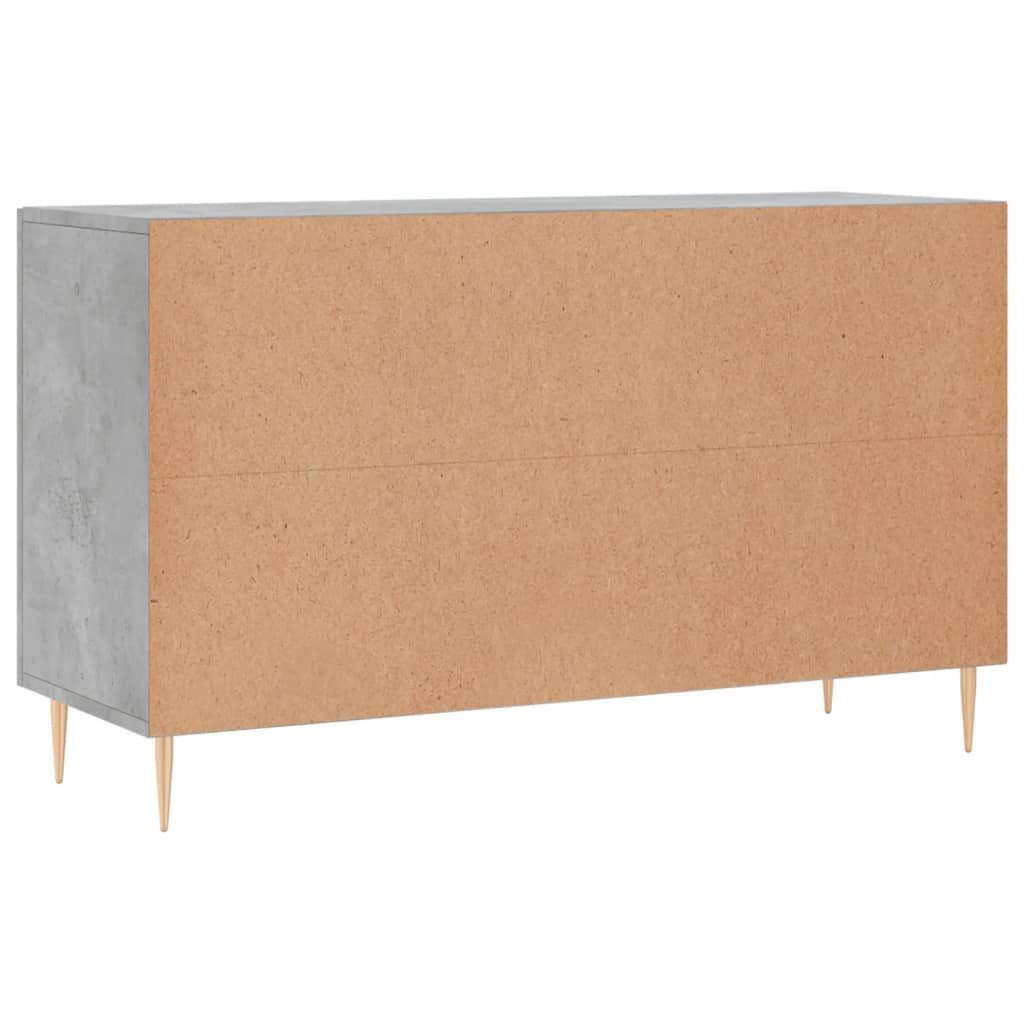 Concrete gray sideboard 100x36x60 cm engineered wood