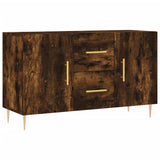 Smoked oak sideboard 100x36x60 cm engineered wood