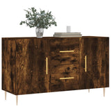 Smoked oak sideboard 100x36x60 cm engineered wood