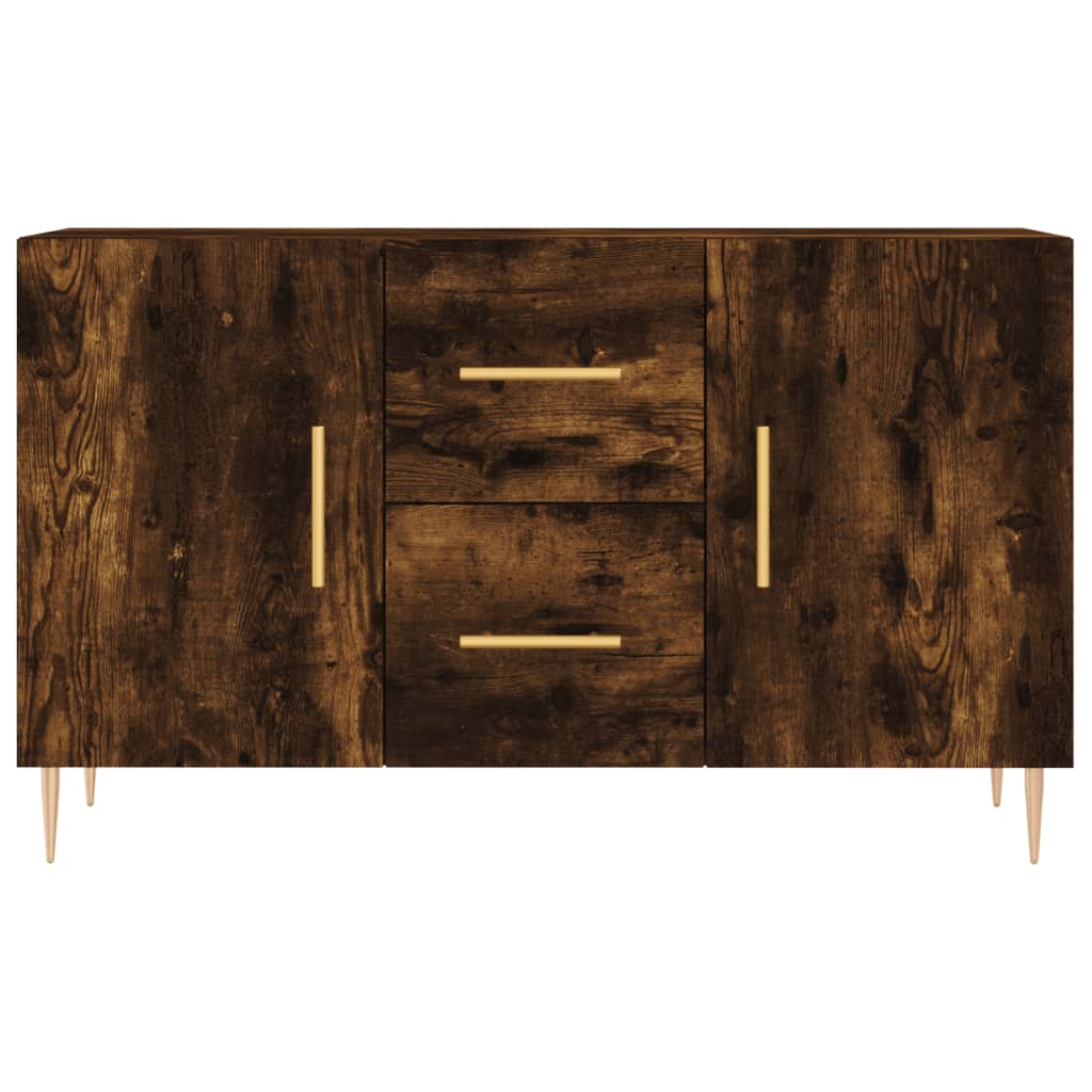 Smoked oak sideboard 100x36x60 cm engineered wood