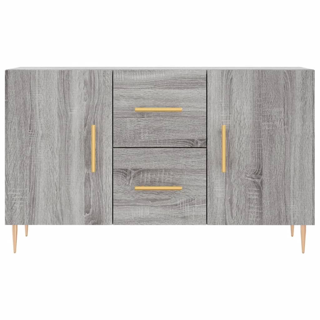 Sonoma graues Sideboard 100x36x60 cm, Holzwerkstoff