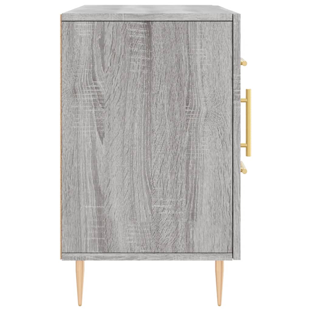 Sonoma graues Sideboard 100x36x60 cm, Holzwerkstoff