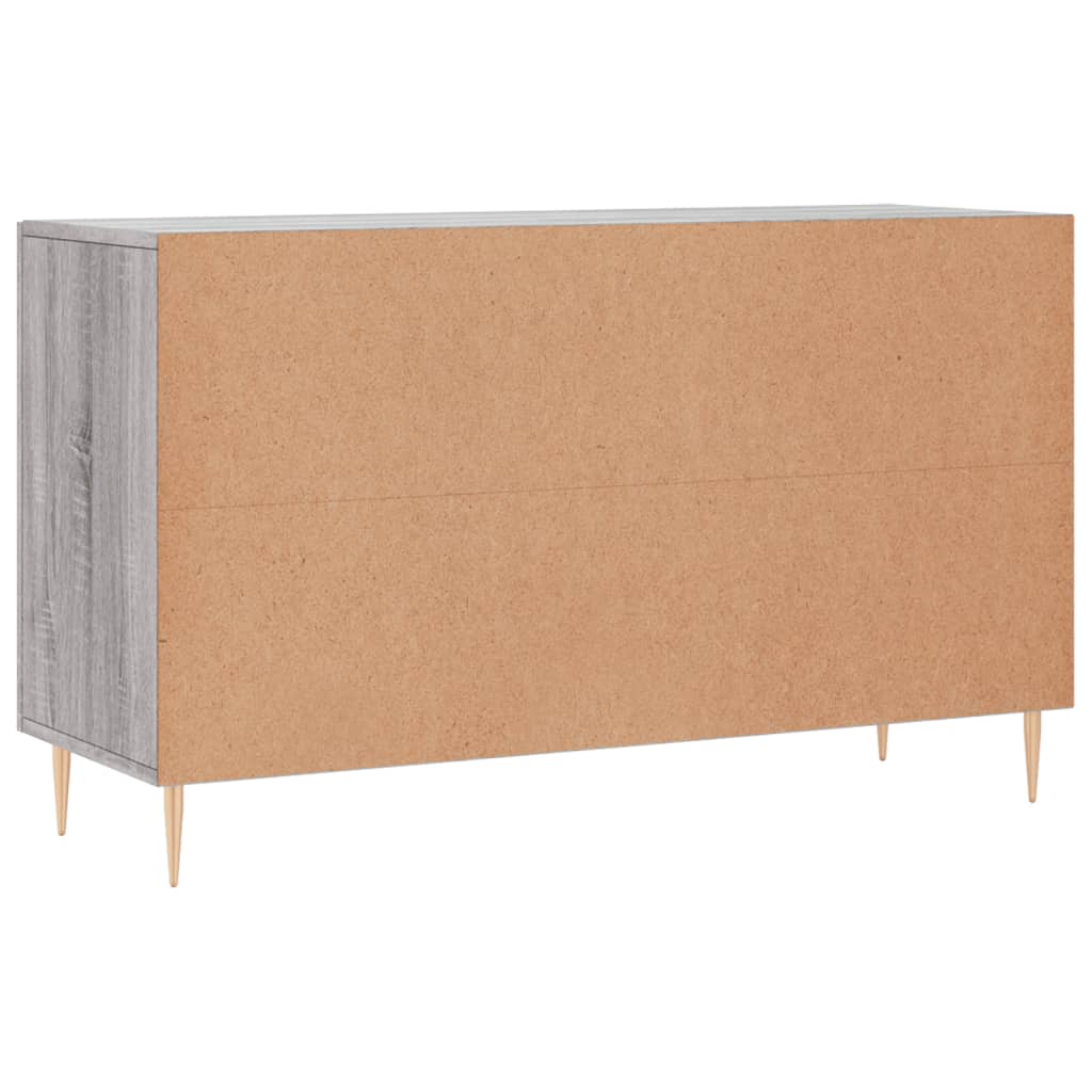 Sonoma graues Sideboard 100x36x60 cm, Holzwerkstoff