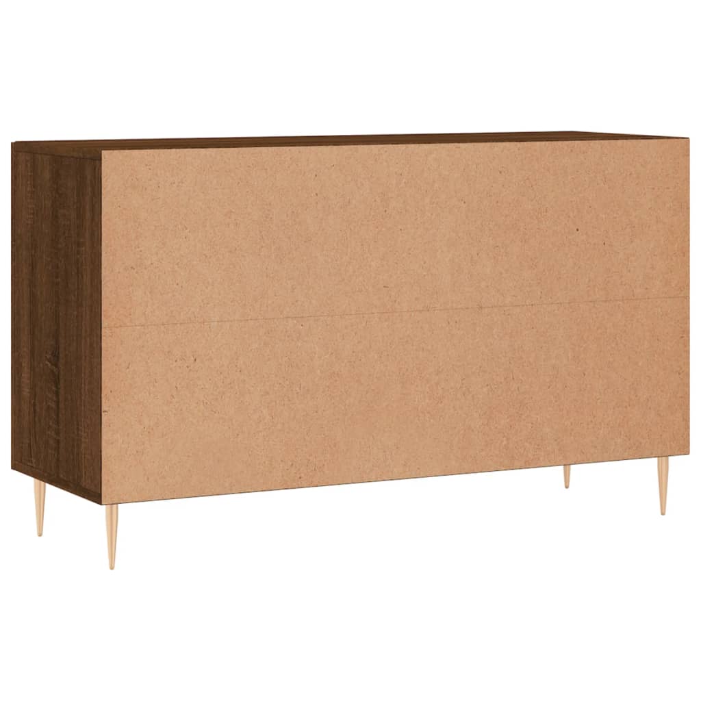 Buffet chêne marron 100x36x60 cm bois d'ingénierie