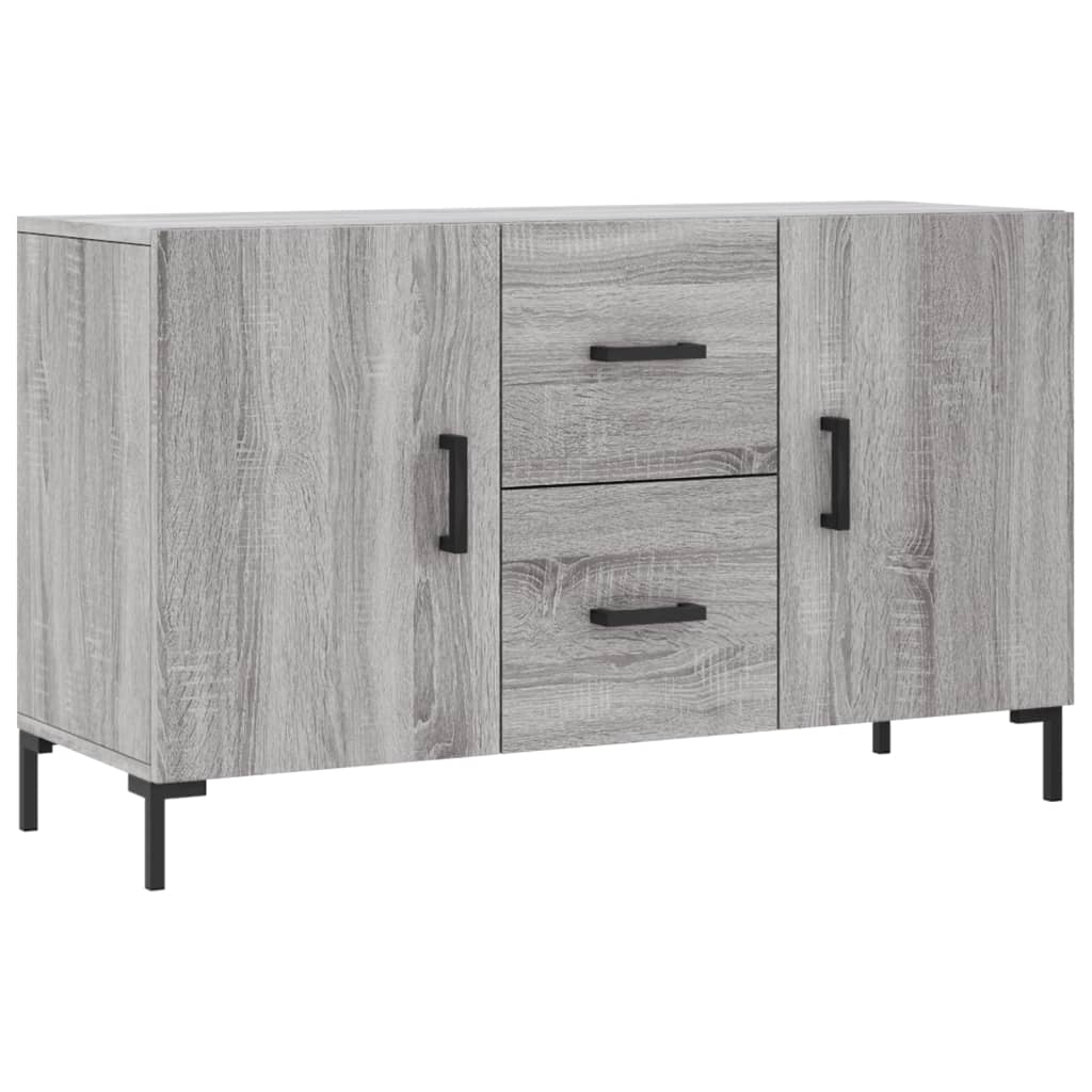 Sonoma graues Sideboard 100x36x60 cm, Holzwerkstoff