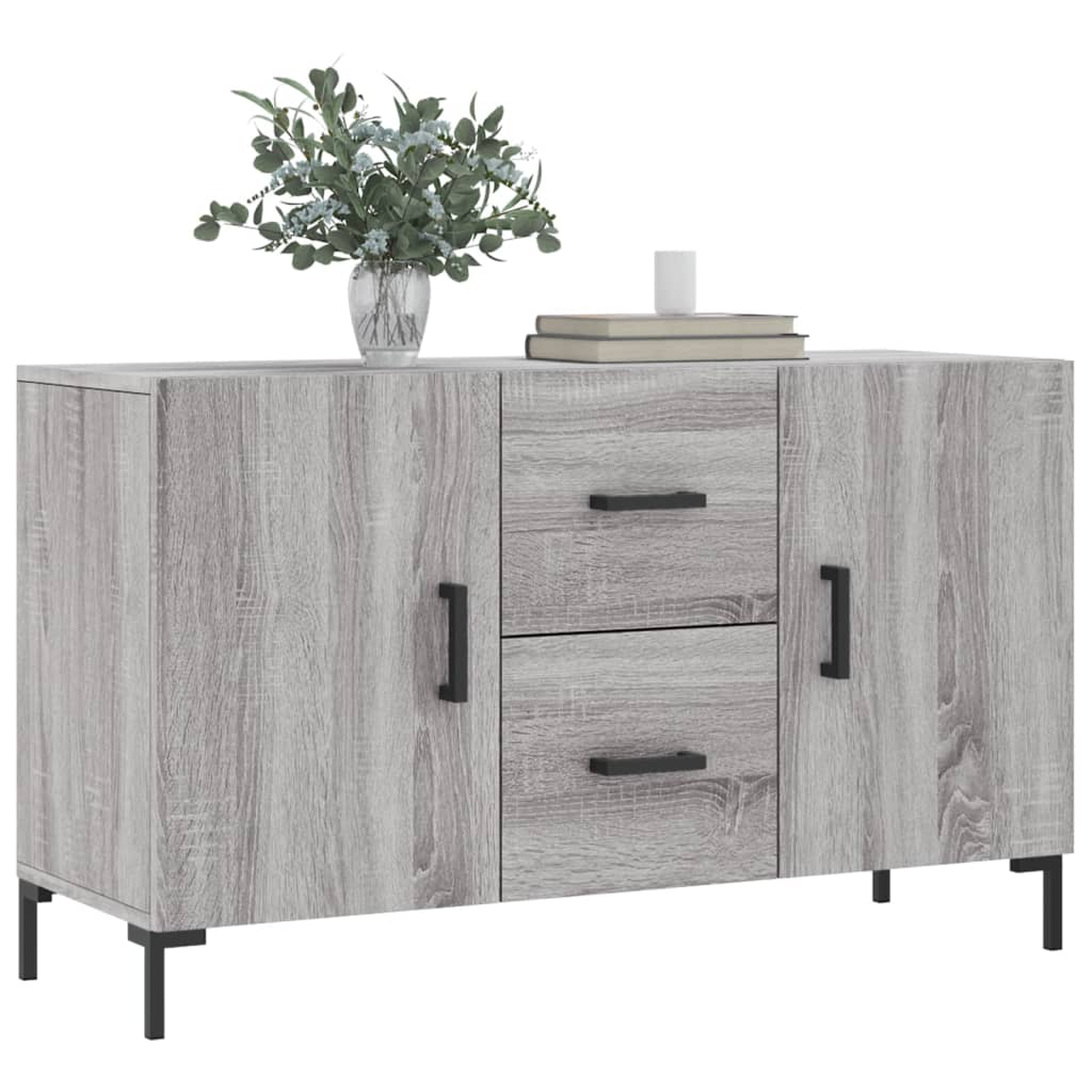 Sonoma graues Sideboard 100x36x60 cm, Holzwerkstoff