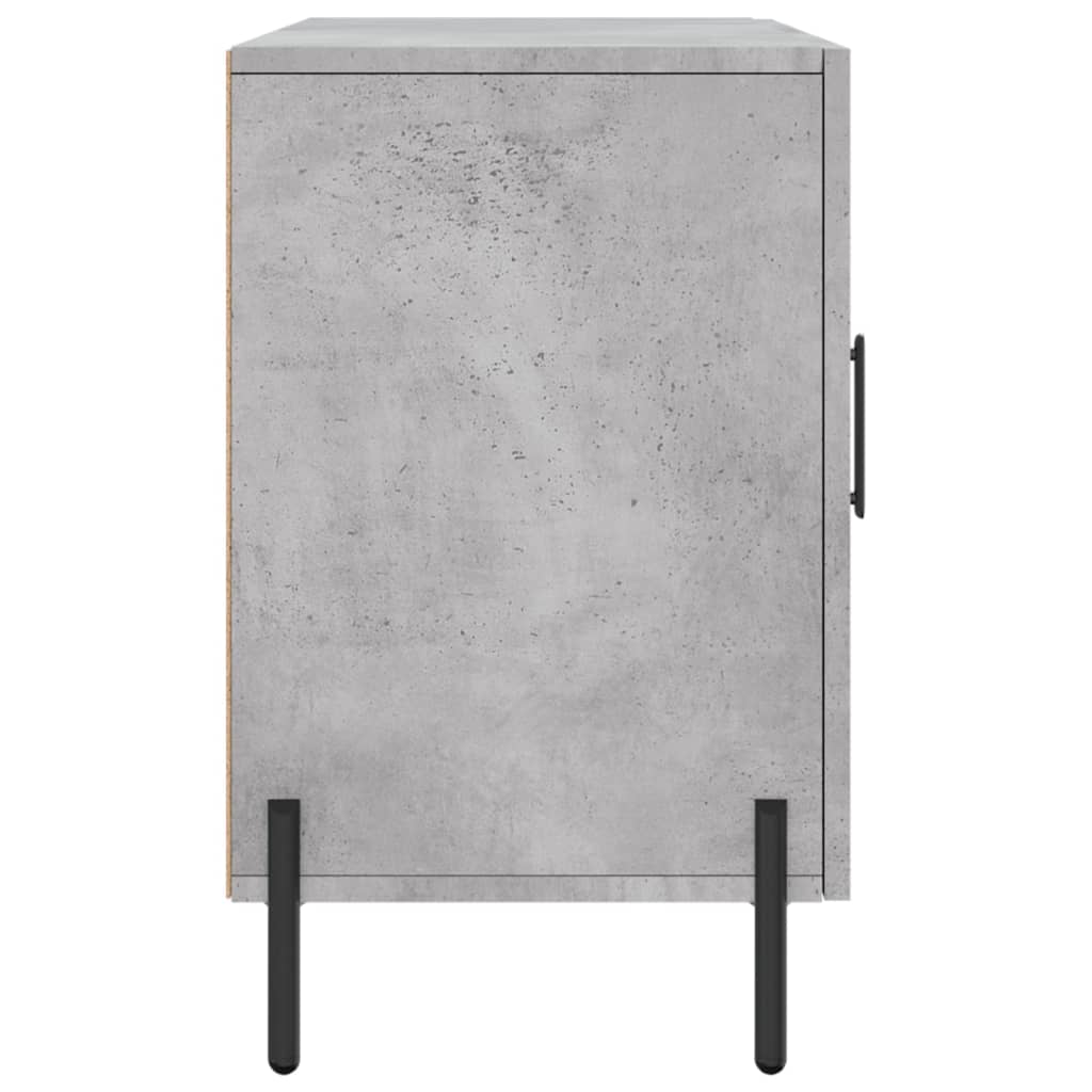 Buffet gris béton 100x36x60 cm bois d'ingénierie