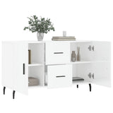 Hochglanzweißes Sideboard 100x36x60 cm aus Holzwerkstoff