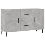 Concrete gray sideboard 100x36x60 cm engineered wood