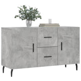 Concrete gray sideboard 100x36x60 cm engineered wood