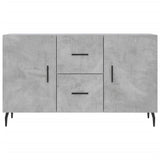 Concrete gray sideboard 100x36x60 cm engineered wood