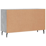 Concrete gray sideboard 100x36x60 cm engineered wood