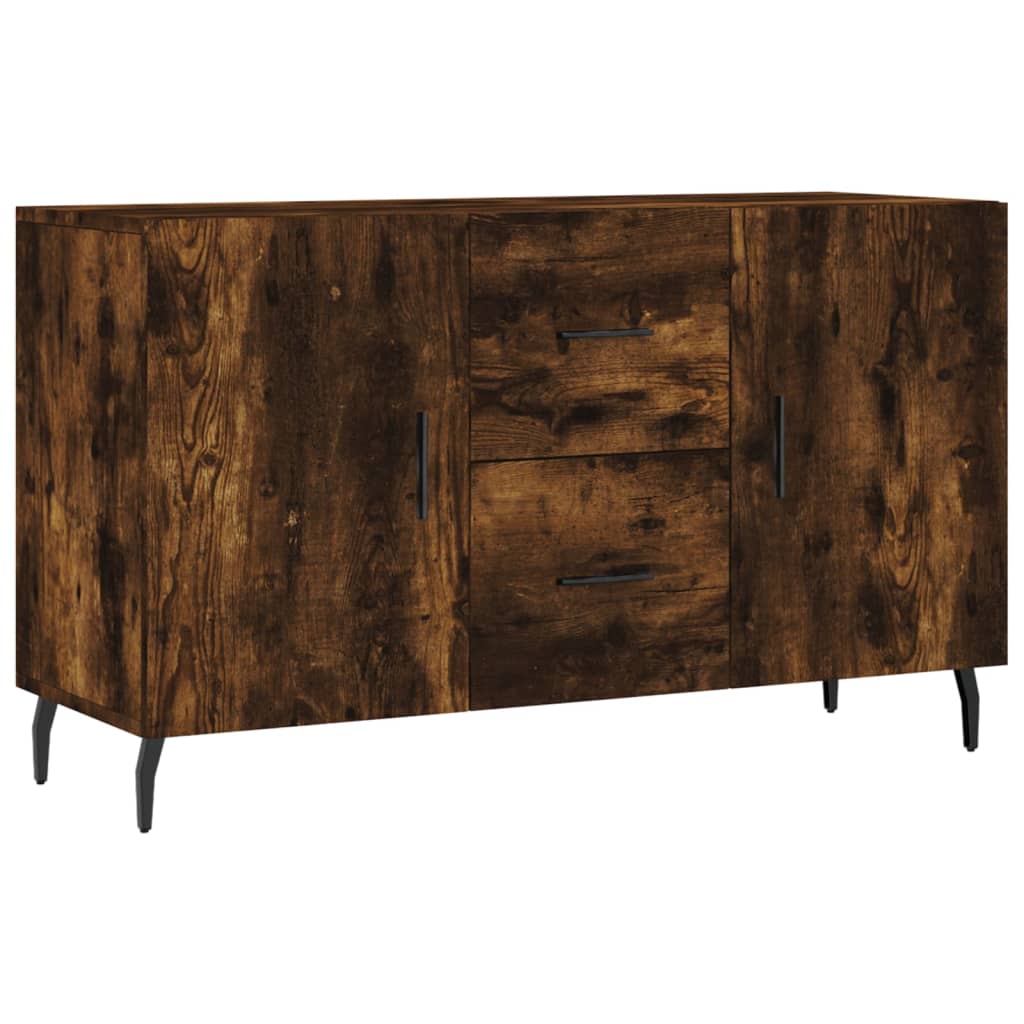 Smoked oak sideboard 100x36x60 cm engineered wood