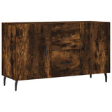 Smoked oak sideboard 100x36x60 cm engineered wood