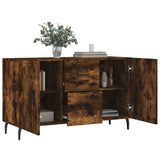 Smoked oak sideboard 100x36x60 cm engineered wood