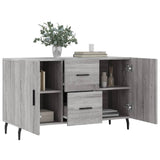 Sonoma graues Sideboard 100x36x60 cm, Holzwerkstoff