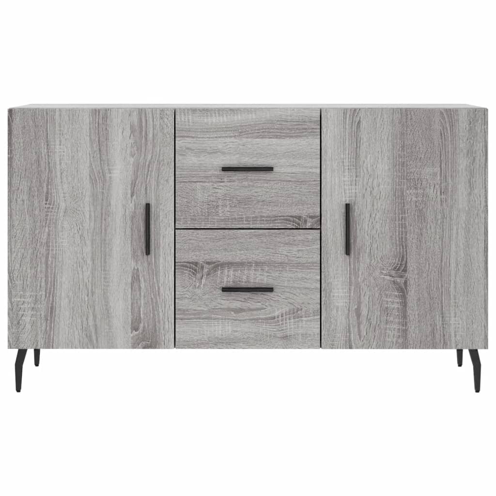 Sonoma graues Sideboard 100x36x60 cm, Holzwerkstoff