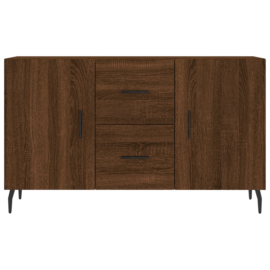 Brown oak sideboard 100x36x60 cm engineered wood