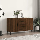 Brown oak sideboard 100x36x60 cm engineered wood