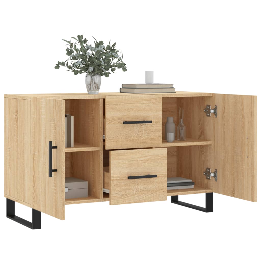 Buffet chêne sonoma 100x36x60 cm bois d'ingénierie