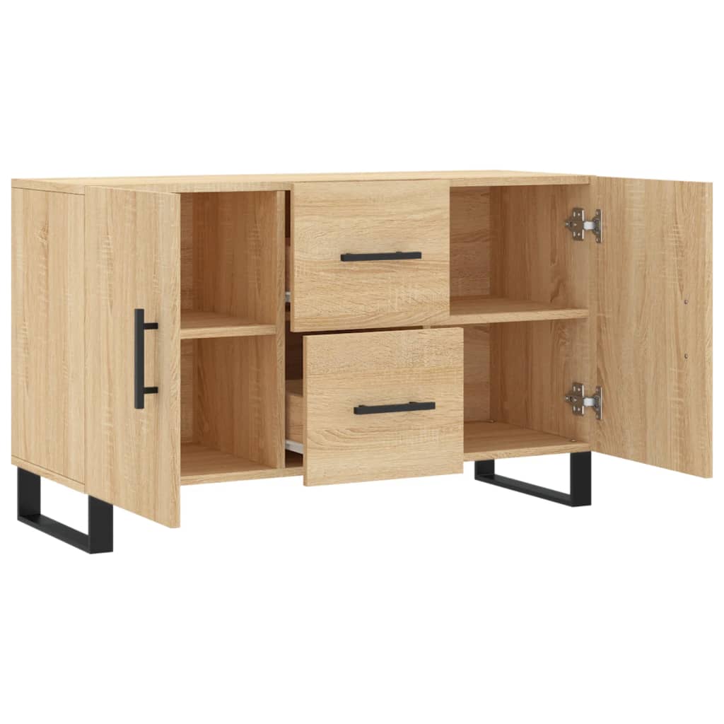 Buffet chêne sonoma 100x36x60 cm bois d'ingénierie