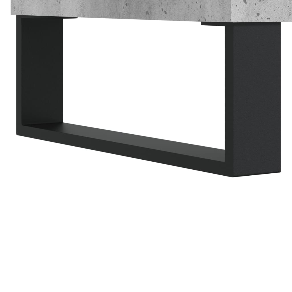 Buffet gris béton 100x36x60 cm bois d'ingénierie